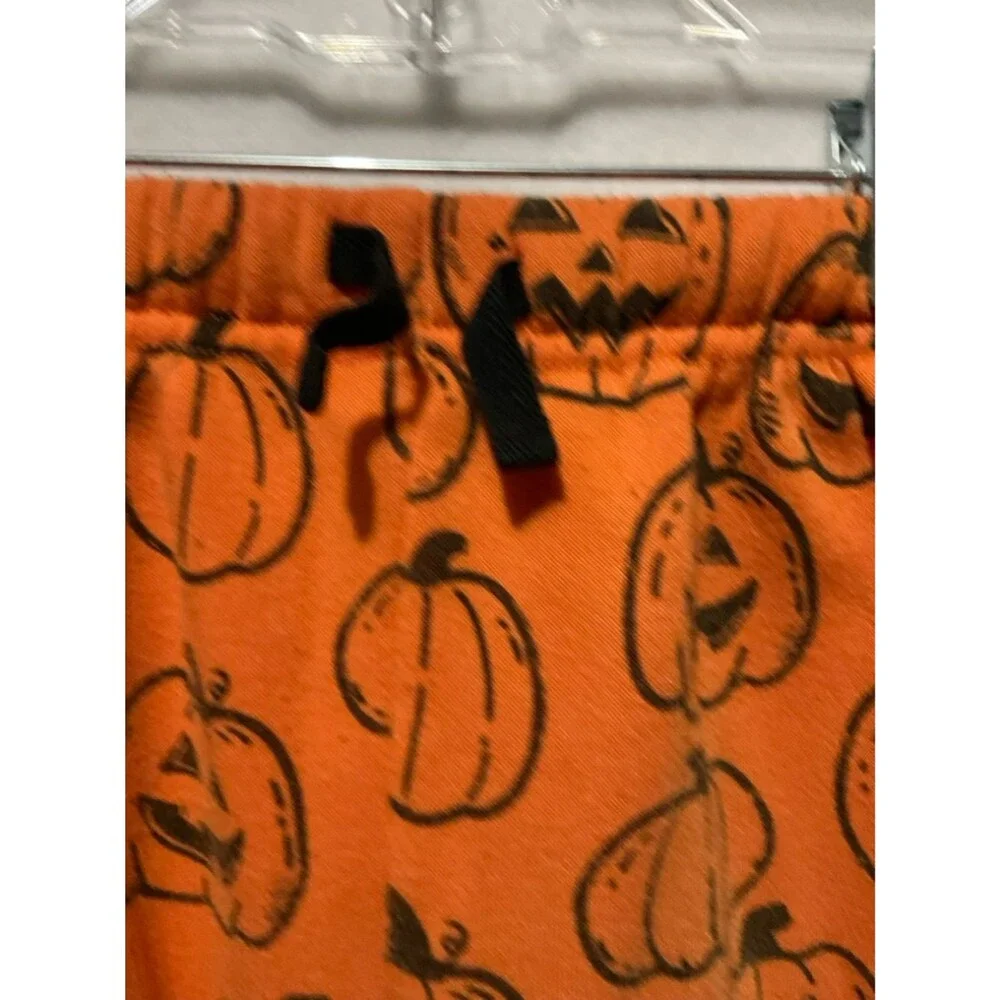 Wonder Nation Toddler Boys 3T Halloween Pumpkin Fleece Sweatshirt Jogger Set